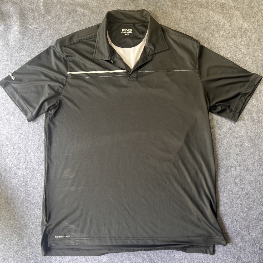 Ping SensorCool Golf Polo XL Black Performance Moisture Wicking